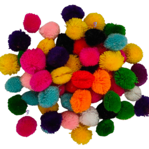 Pom Pom Balls small size,200 Pieces Pom Pom Balls for Arts, Craft and Handicrafts woollen, Multi colour
