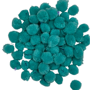 Pom Pom Balls small size,200 Pieces Pom Pom Balls for Arts, Craft and Handicrafts woollen, Cyan